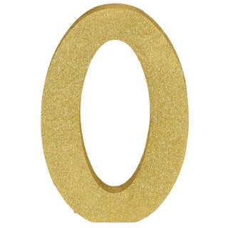 Number 0 Gold Centrepiece | Gold Party Decorations