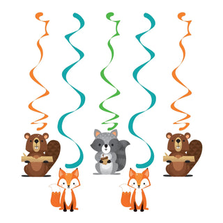 Woodland Animals Swirl Decorations | Woodland Party Supplies