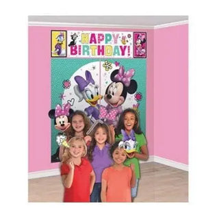 Amscan | Minnie Mouse Happy Helpers Scene Setter & Photo Props