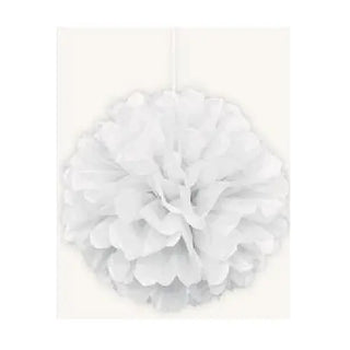 Bright White Tissue Pom Pom | Frozen Party Theme & Supplies | Meteor