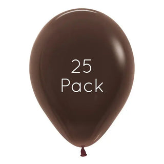 Chocolate Brown Balloons - 25 Pkt