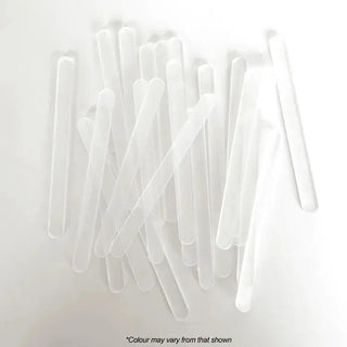 Cake Craft | Clear Acrylic Popsicle Sticks - 24 Pkt | Cake Decorating Tools