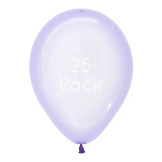 Sempertex | Crystal Pastel Lilac Balloons - 25 Pkt | Lilac Party Supplies NZ
