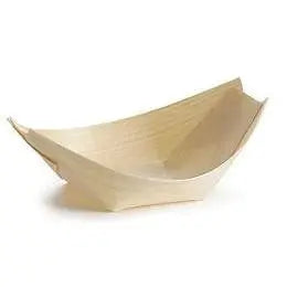 Wooden Serving Boats | Eco Party Theme & Supplies