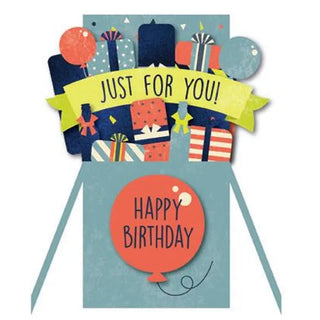 Party Icons Birthday Card - Paper Pop up Card