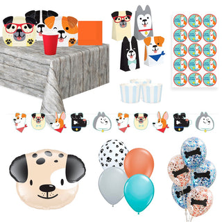 Deluxe Dog Party Pack for 8 - SAVE 16%