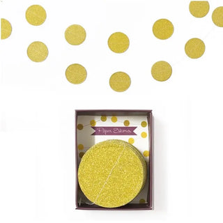 Paper Eskimo | Paper Eskimo Mini Garland - Gold Glitter Confetti |