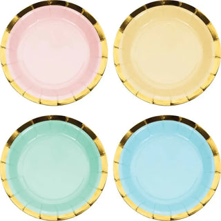 Pastel Celebrations Plates - Lunch | Pastel Party Theme & Supplies | Amscan