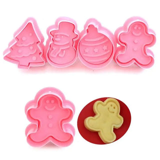 Christmas Plunger Cutter Set | Christmas Baking Supplies