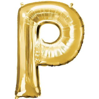 Anagram Gold Jumbo Letter Foil Balloon - P