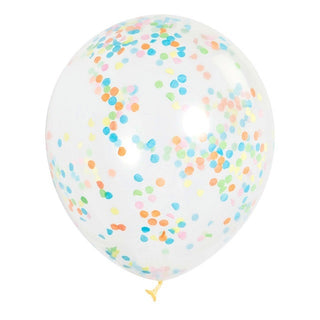 Unique | Pastel Confetti Balloons | Pastel Party Supplies NZ