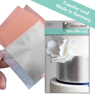 Bake Group | edible silver leaf transfer | silver party supplies