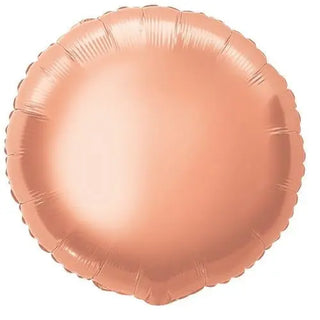 Unique | Rose Gold Round Foil Balloon | Rose Gold Party Supplies NZ