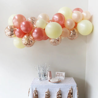 Rose Gold Blush Balloon Garland by Pop Balloons