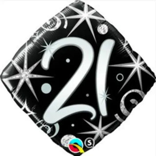 Qualatex | Elegant 21 Foil Balloon | 21st Party Theme & Supplies