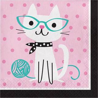 Cat Napkins | Cat Party Supplies | Purrfect Party Supplies