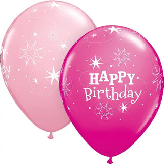 Pink Happy Birthday Balloons | Pink Birthday Party Supplies