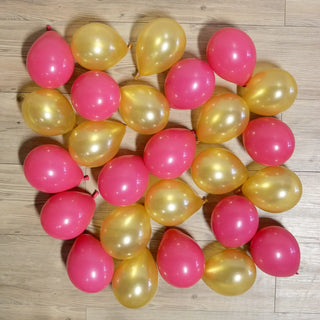 POP Balloons | pack of 25 mini balloons | wild berry and gold party supplies nz