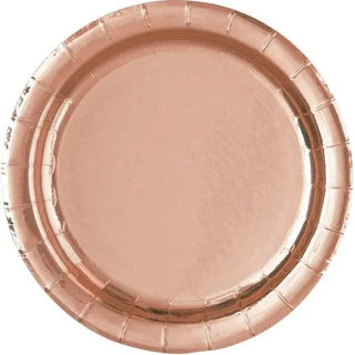 Rose Gold Plates - Dinner | Rose Gold Party Supplies NZ