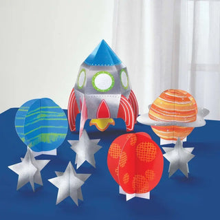 Amscan | blast of birthday table decorating kit | Space party supplies