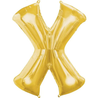 X Gold Balloon | Gold Party Supplies