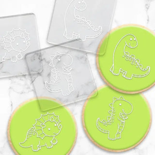 Bake Boss | Dinosaur Debosser Stamp | Dinosaur party supplies