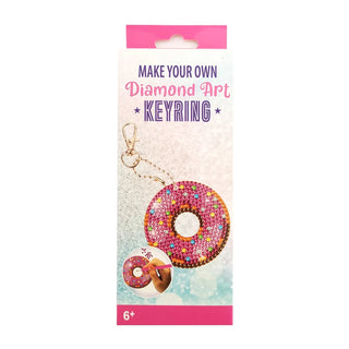 Donut Diamond Art Keyring | Donut Party Supplies NZ