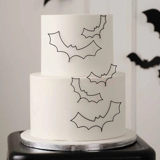 Ginger Ray | Black Wire Bat Halloween Cake Decorations | Halloween Party Supplies NZ