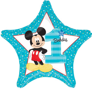 ANAGRAM | Mickey Mouse Fun to be One Star Foil Balloon | Mickey Mouse Party Supplies NZ