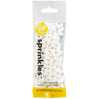 Wilton | White Llama Sprinkles 28g | Llama party supplies NZ