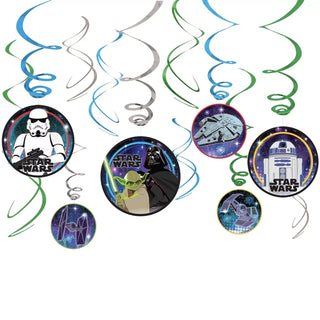 Star Wars Hanging Swirl Decorations | Star Wars Party Supplies