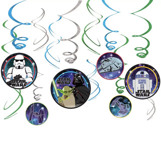 Star Wars Hanging Swirl Decorations | Star Wars Party Supplies