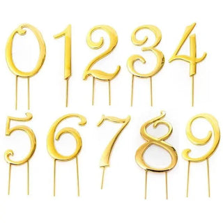 Gold Number Cake Topper | Gold Cake Decorations