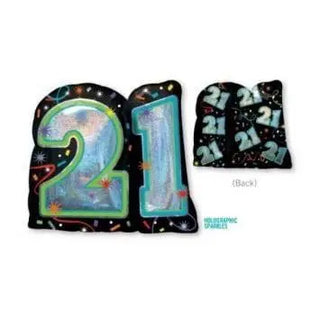Anagram | 21st Birthday Holographic SuperShape Foil Balloon