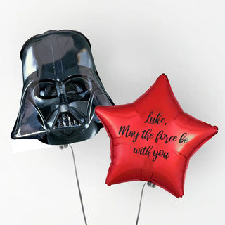 Darth Vader Personalised Foil Duo by Pop Balloons