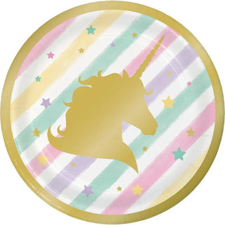 Unicorn Sparkle Cake Plates | Unicorn Party Supplies