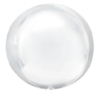 White Orbz Foil Balloon | Wedding Party Theme & Supplies | Anagram
