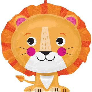 Lion SuperShape Foil Balloon | Safari Animal Party Supplies