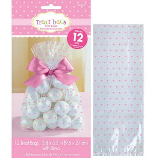 Pink Cello Treat Bags | Girl Baby Shower Supplies
