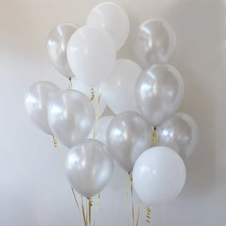 Pack of 15 Latex Balloons - Sterling