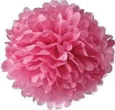 Pink Tissue Pom Pom | Baby Shower Party Themed and Supplies