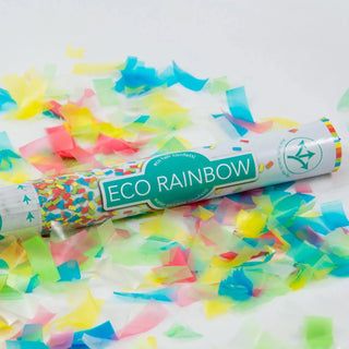 Eco Rainbow Confetti Cannon | Rainbow Party Supplies