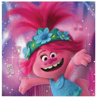 Trolls World Tour Napkins - Lunch | Trolls Party Theme & Supplies | Amscan 