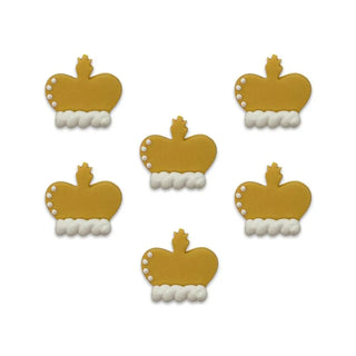 Gold Crown Icing Decorations | Princess Party Supplies NZ