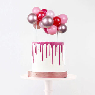 Pink Balloon Garland Cake Topper | Pink Cake Decorating Supplies