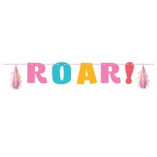 Girls Dinosaur Party Ribbon Banner | Creative Converting