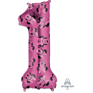 Anagram | Minnie mouse number 1 foil balloon | Minnie Mouse Party Supplies NZ