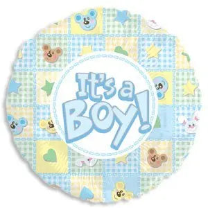 It's A Boy Bears and Rabbits Foil Balloon | Baby Shower Party Theme & Supplies