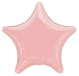 Metallic Pearl Pastel Pink Star Foil Balloon