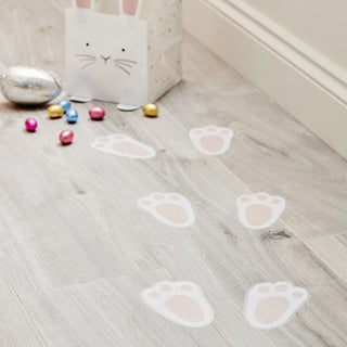 Ginger Ray | Easter Bunny Footprint Floor Stickers | Easter Decorations NZ